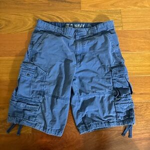 Vintage Old Navy Blue Knee-Length Cargo Shorts